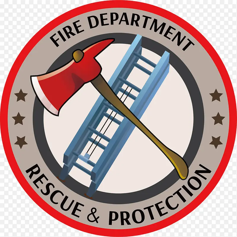 圆形的火警标志设计