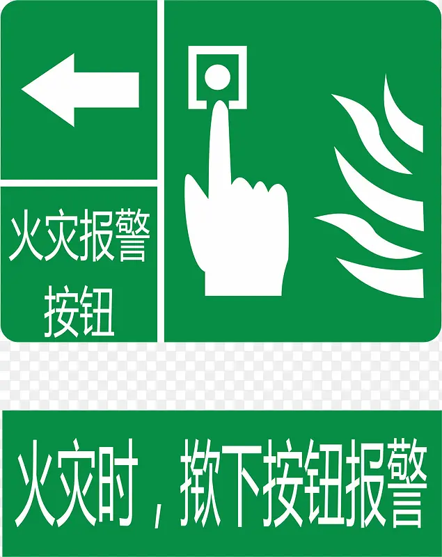 火灾报警按钮标志