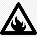 警告易燃标志图标 高清PNG
