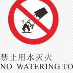 禁止用水灭火标志 高清PNG
