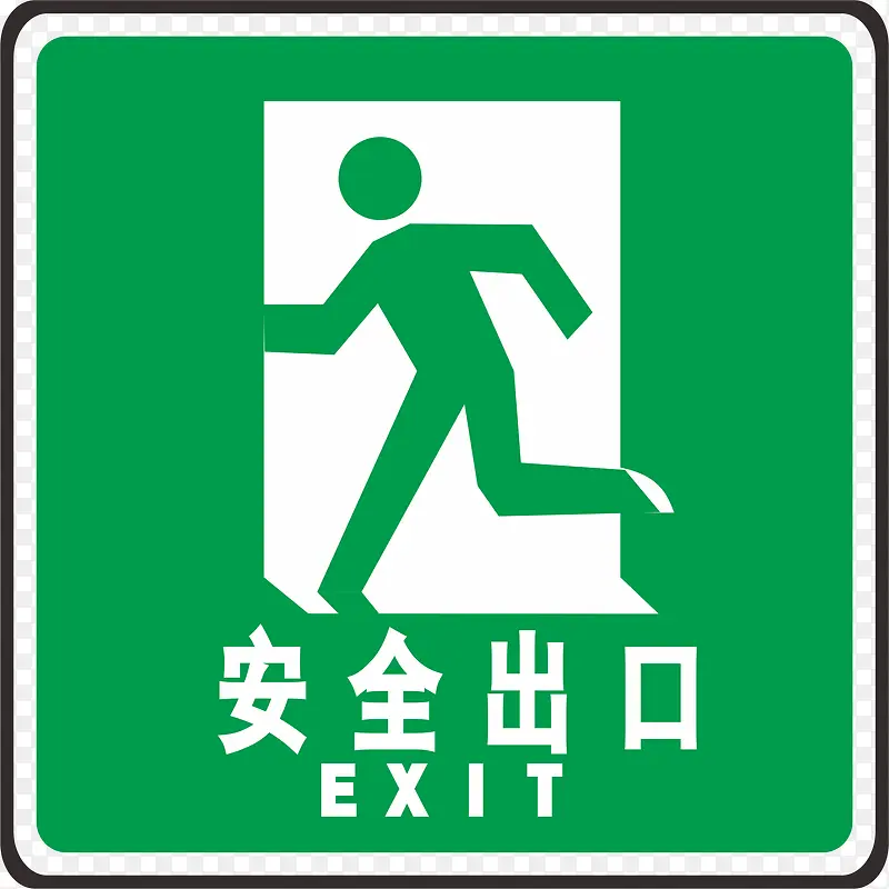 安全出口火警防范标志