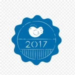 卡通蓝色标志 高清PNG