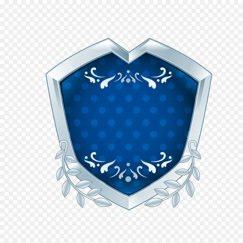 蓝色盾牌标志