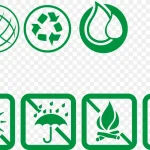 绿色的地球标志 高清PNG