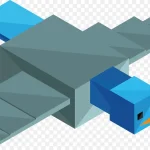 几何立体动物 透明背景PNG