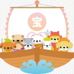 动物船 透明背景PNG