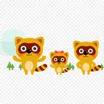 卡通动物 动物 透明背景PNG