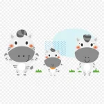 卡通动物 动物 透明背景PNG