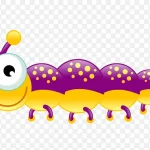 矢量毛毛虫 透明背景PNG