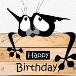 矢量动物木纹贺卡 高清PNG