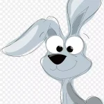 卡通兔子PNG下载 透明背景PNG