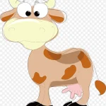 卡通奶牛PNG下载 透明背景PNG