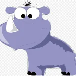 卡通犀牛PNG下载 PNG素材下载