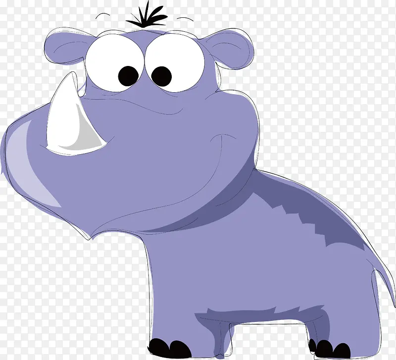 卡通犀牛PNG下载