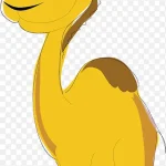 黄色卡通骆驼下载 PNG素材下载