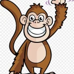 卡通猴子PNG下载 PNG素材下载