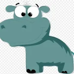 卡通河马PNG下载 免费PNG素材