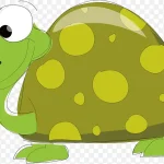 绿色卡通乌龟下载 透明背景PNG