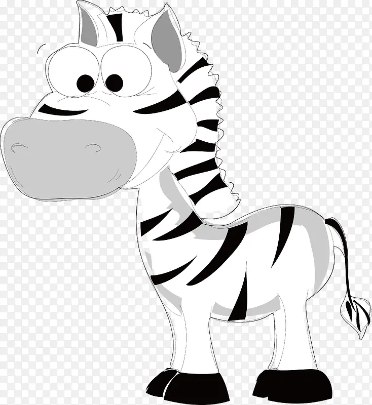 卡通斑马PNG下载