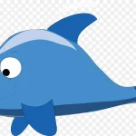 卡通海豚PNG下载 透明背景PNG