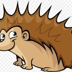 卡通刺猬PNG下载 透明背景PNG
