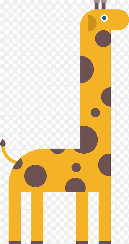 动物 扁平化动物 长颈鹿
