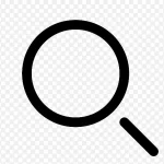 黑色圆圈黑色边条 透明背景PNG