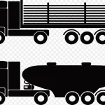 简约黑色卡车 免费PNG素材