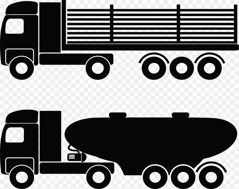 简约黑色卡车