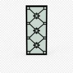 黑色边框日式屏风 PNG素材下载