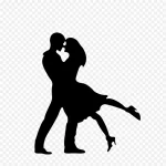 黑色拥抱 PNG素材下载