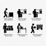 黑色小人之工作 PNG素材下载