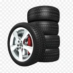 黑色车轮 透明背景PNG