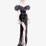 手绘时装模特 免费PNG素材