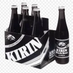 黑色啤酒瓶 透明背景PNG