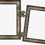 黑色复古相框 PNG素材下载