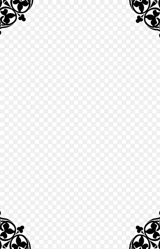 png黑色花纹文字框素材图片