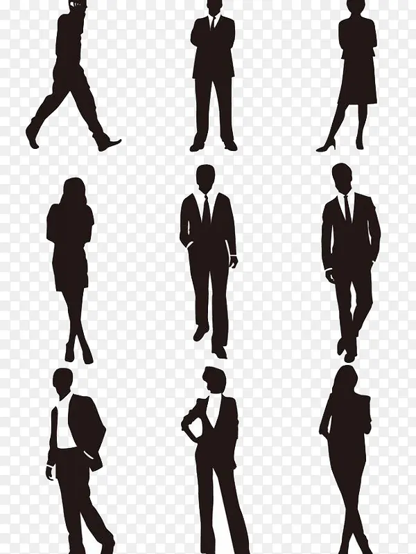 黑色阴影人物