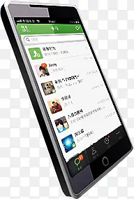 黑色手绘侧面手机黑色