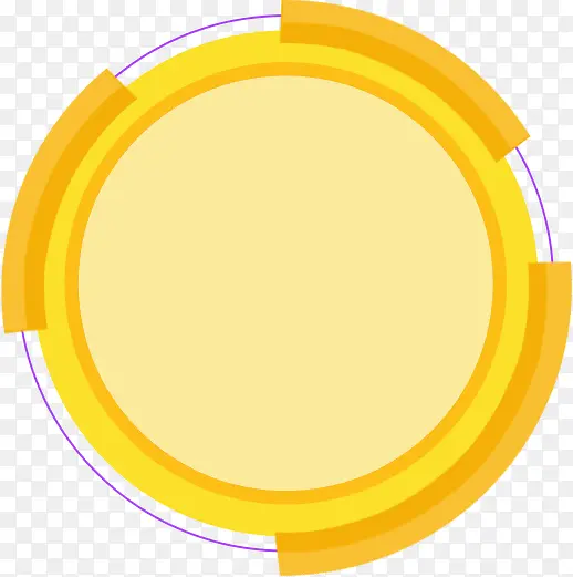 黄色圆形