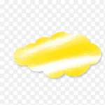 黄色云朵 高清PNG