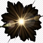 梦幻黄色闪光 透明背景PNG