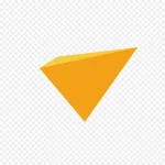 黄色三角形 高清PNG