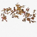 黄色梅花 PNG素材下载