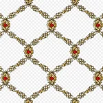 黄色铁链 透明背景PNG