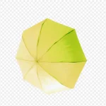 黄色雨伞黄色现代雨伞 透明背景PNG