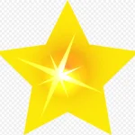唯美黄色星星 免费PNG素材