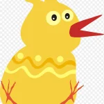 黄色小鸡卡通矢量图 免费PNG素材