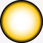 梦幻黄色太阳 高清PNG