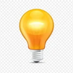 黄色灯泡 PNG素材下载